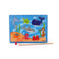 hölzernes Fischenpuzzlespielspielzeug für Kinder, magnetisches Fischenpuzzlespiel